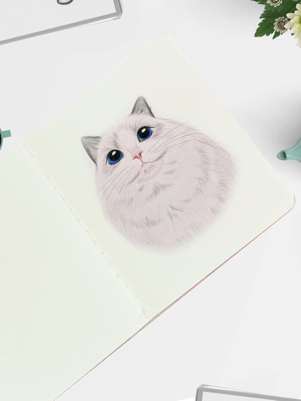 12 Pack 8.5x11 inch Large Blank Notebook Journals Bulk, 60 Pages, Sketchbook Com - Picture 2 of 5